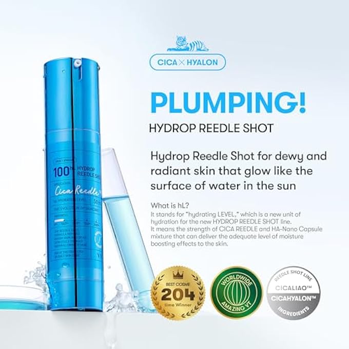 VT HYDROP REEDLE SHOT 100HL, HYALURONIC ACID MICRONEEDLING SERUM, INTENSIVE HYDRATING & MOISTURIZING EXOSOME, SOFT & GLASS SKIN, KOREAN SKIN BOOSTER1.69 FL OZ.(50ML) - Image 2